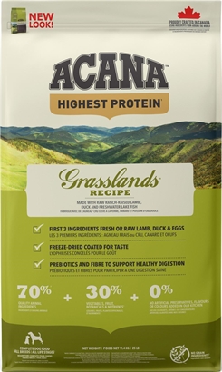 ACANA Highest Protein Dog Grasslands (lam og and) 11,4kg